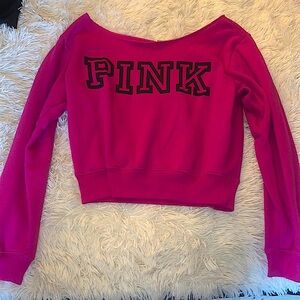 Magenta PINK Crop Sweater